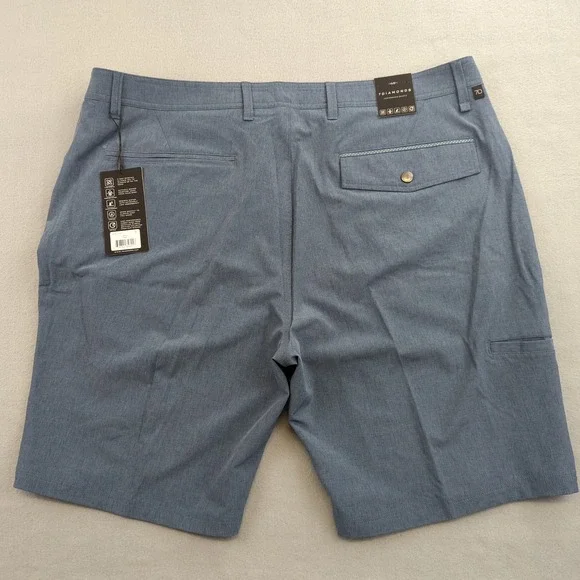 7 Diamonds Velocity Performance Shorts Mens 40 Steel Blue 4-Way Stretch New - Picture 8 of 10